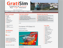 Tablet Screenshot of gratisim.fr